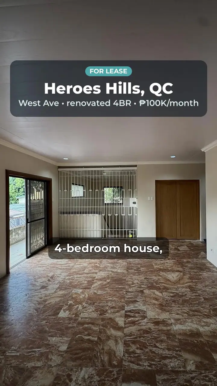 Renovated 4BR House for Lease, Heroes Hills