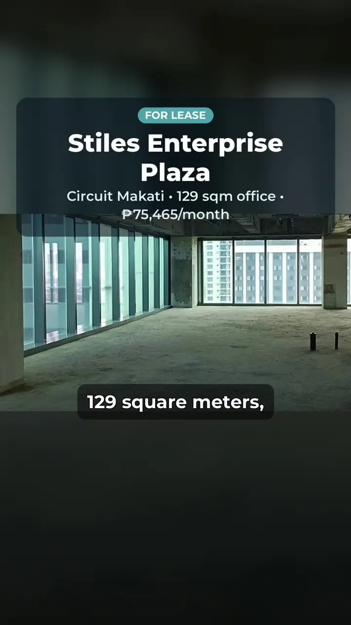 129 sqm Office for Lease, The Stiles Enterprise Plaza